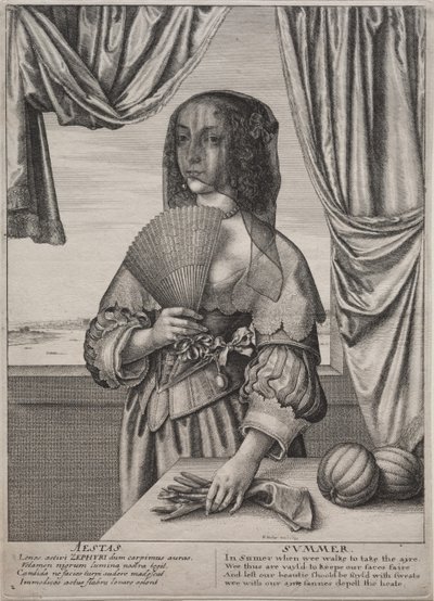 De Vier Seizoenen door Wenceslaus Hollar