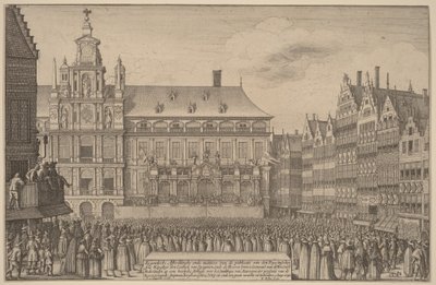 De Vrede van Münster door Wenceslaus Hollar