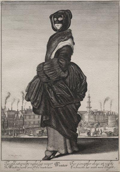 De seizoenen: Winter, 1643-1644 door Wenceslaus Hollar