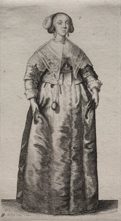 De verschillende gewoonten van Engelse vrouwen, van de adel tot de plattelandsvrouwen..., 1640 door Wenceslaus Hollar