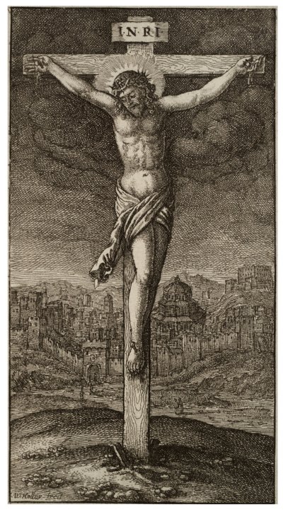 De kruisiging door Wenceslaus Hollar