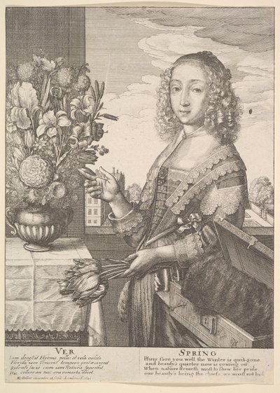 Ver - Lente Driekwart lengte seizoenen door Wenceslaus Hollar