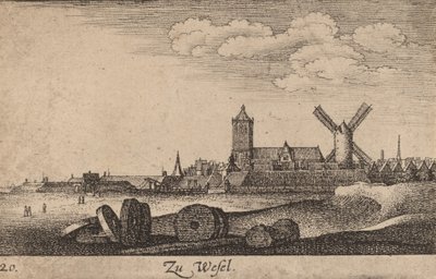 Wesel, 1635 door Wenceslaus Hollar