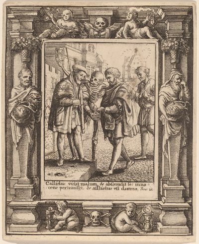 Advocaat door Wenceslaus Hollar after Hans Holbein the Younger after Abraham van Diepenbeeck