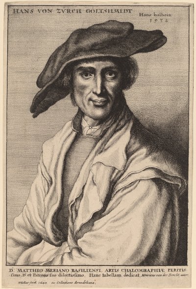 Hans von Zurch, Goudsmid door Wenceslaus Hollar after Hans Holbein the Younger