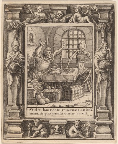 Vrek door Wenceslaus Hollar after Hans Holbein the Younger after Abraham van Diepenbeeck