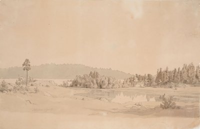 Baai van Näsijärvi door Werner Holmberg