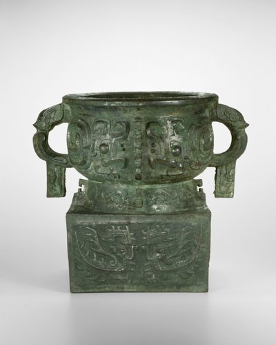 Graanvat door Western Zhou Dynasty Chinese School
