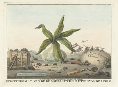 Spotprent op de Franse Douanen, 1813-1814 door Wijnand Esser