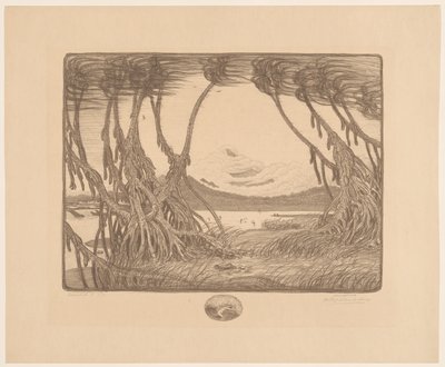 Zeewind, zuidkust van Java door Wijnand Otto Jan Nieuwenkamp (signed by artist)