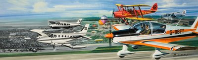Luchtfoto door Wilf (20th century) Hardy