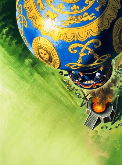 Ballon opstijgen door Wilf (20th century) Hardy