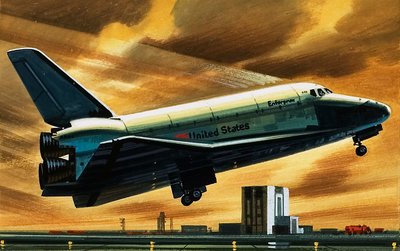 Onderneming shuttle door Wilf (20th century) Hardy