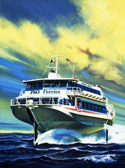 Jetfoil PO veerboot door Wilf (20th century) Hardy