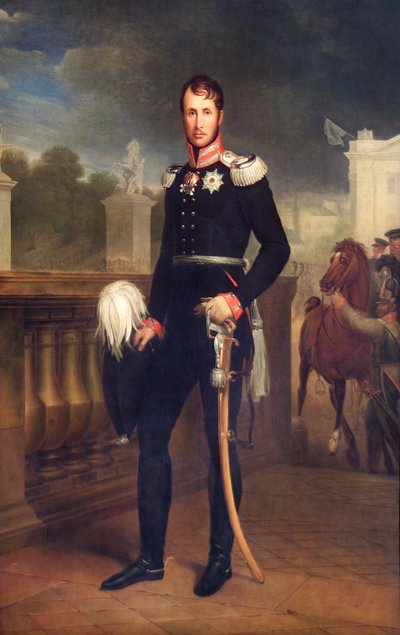 Portret van koning Frederik Willem III van Pruisen, 1818 door Wilhelm Friedrich Herbig