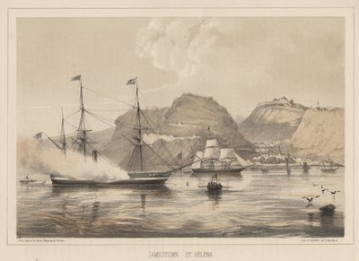 Jamestown, St. Helena, 1855 door Wilhelm Joseph Heine