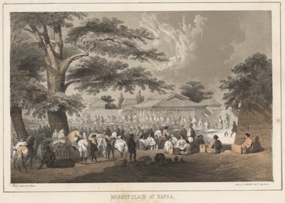 Marktplaats in Napha, 1855 door Wilhelm Joseph Heine