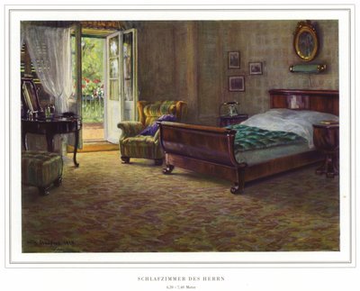 Bedrijf van tapijtfabrikanten Halbmond-Teppichfabrik Von Koch en Te Kock door Wilhelm Ludwig Heinrich Claudius