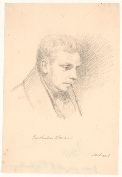 Portret van Constantin Hansen door Wilhelm Marstrand