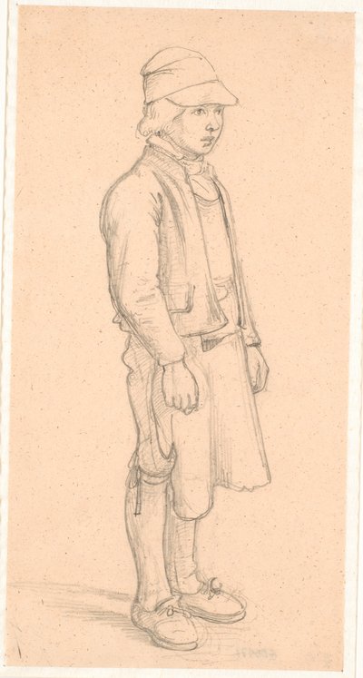 Zweedse jongen met pet door Wilhelm Marstrand