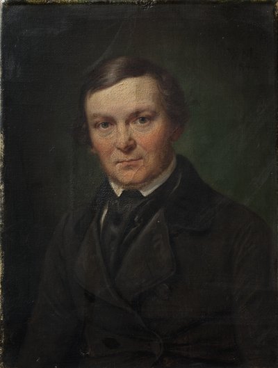 De architect Gottlieb Bindesbøll door Wilhelm Marstrand