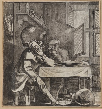 De Dwaas Die Door De Vingers Van Zijn Vrouw Kijkt door Wilhelm Stettler