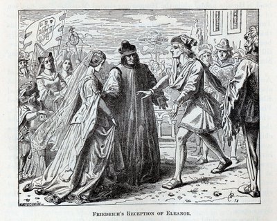 Friedrichs ontvangst van Eleanor, 1882 door Wilhelm Werthmann