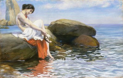 Voorbereiden om te Baden door Wilhelm Wunderwald