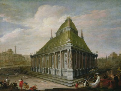 De Zeven Wereldwonderen: Het Mausoleum van Halicarnassus door Wilhelm van Ehrenberg