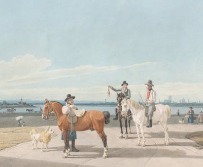 Ruiters nabij München, 1830 door Wilhelm von Kobell
