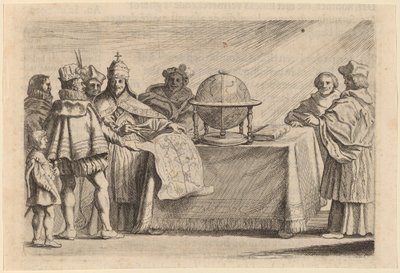 De Verdeling van de Wereld tussen Spanje en Portugal door Willem Basse