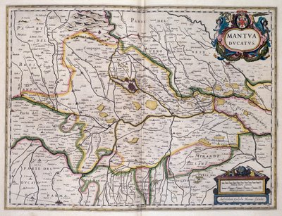 Hertogdom Mantua, kaart door Willem Blaeu, Italië door Willem Blaeu