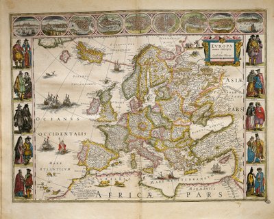 Uit Theatrum Orbis Terrarum door Willem Bleau, Amsterdam door Willem Blaeu