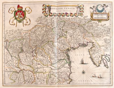 Terriëring van Veneto en Terviso, Italië, in 