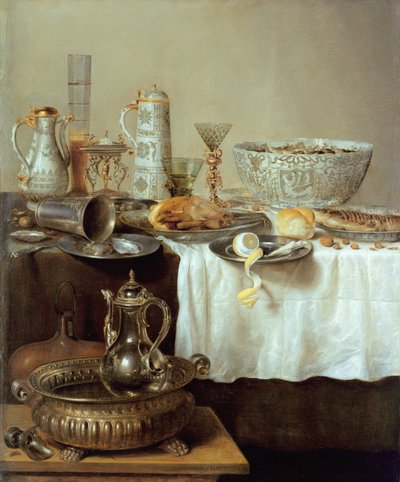 Ontbijt Stilleven door Willem Claesz. Heda