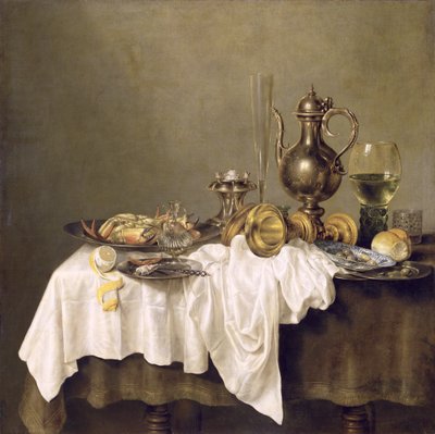 Ontbijt met een Krab, 1648 door Willem Claesz. Heda