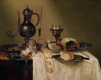 Stilleven, 1642 door Willem Claesz. Heda