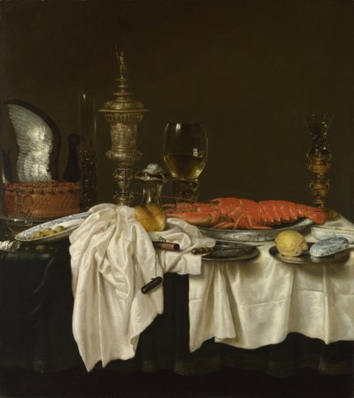 Stilleven met een Kreeft door Willem Claesz. Heda