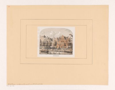 Herengracht met Huis Bartolotti in Amsterdam door Willem Hekking jr.