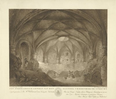 Gewelf van het kasteel Vredenburg door Willem Hendrik Hoogkamer