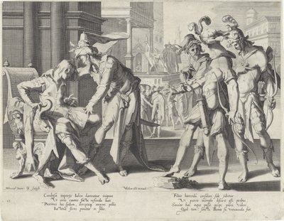 Oordeel van Cambyses door Willem Isaacsz. van Swanenburg