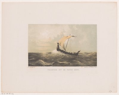 Vaartuig uit de vijfde eeuw door Willem Jacob Hofdijk