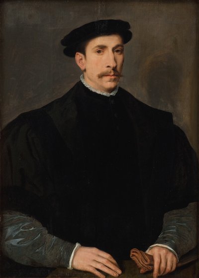 Portret van een Man door Willem Key