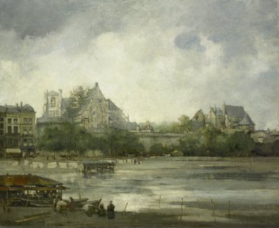 Uitzicht op Nantes door Willem Leendert Bruckman