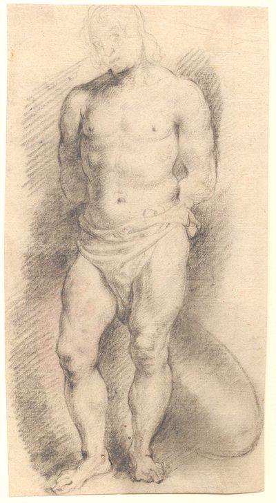 Vooraanzicht van een mannelijk figuur door Willem Panneels