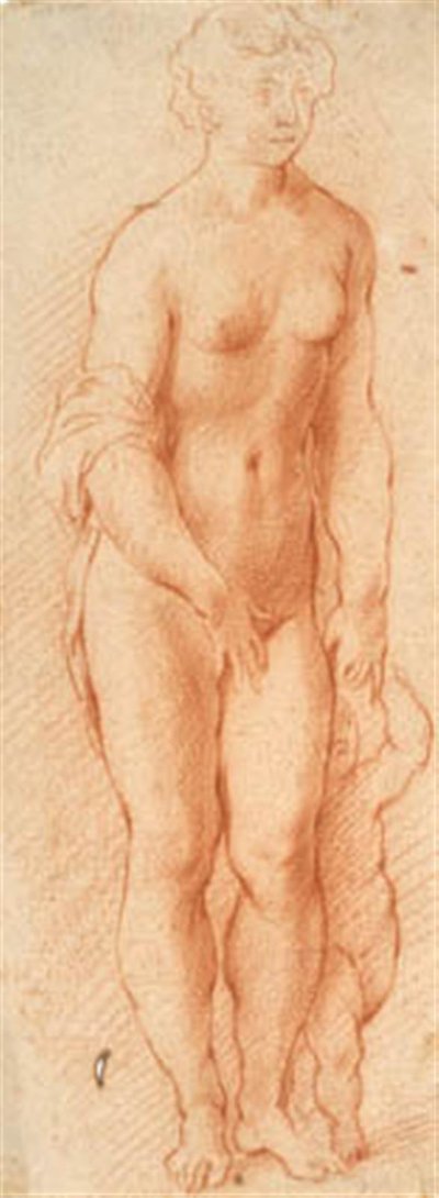 Venus en Amor. Georg Petels beeldengroep half gedraaid naar rechts door Willem Panneels