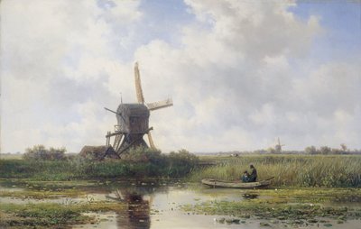 De Gein-rivier, bij Abcoude door Willem Roelofs (I)