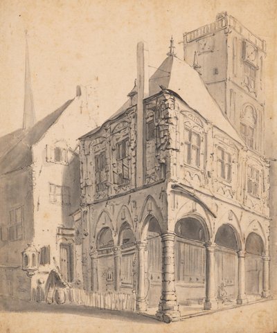 De Vierschaar van het oude stadhuis van Amsterdam door Willem Schellinks
