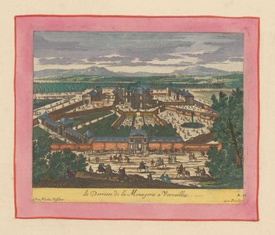 Rückseite der Menagerie von Versailles door Willem Swidde