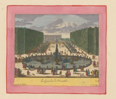 Kaskaden in den Gärten von Versailles door Willem Swidde